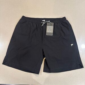 NEW WITH TAG! Men's Fabletics Black 7" Swim Trunk Size Large